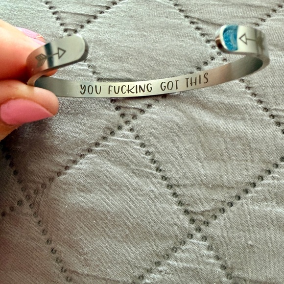 Jewelry - Motivational Stainless Steel Cuff Bracelet